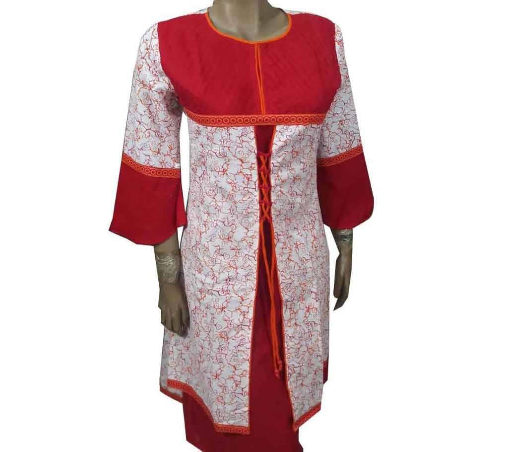 Boishakhi Two part skin print kurti