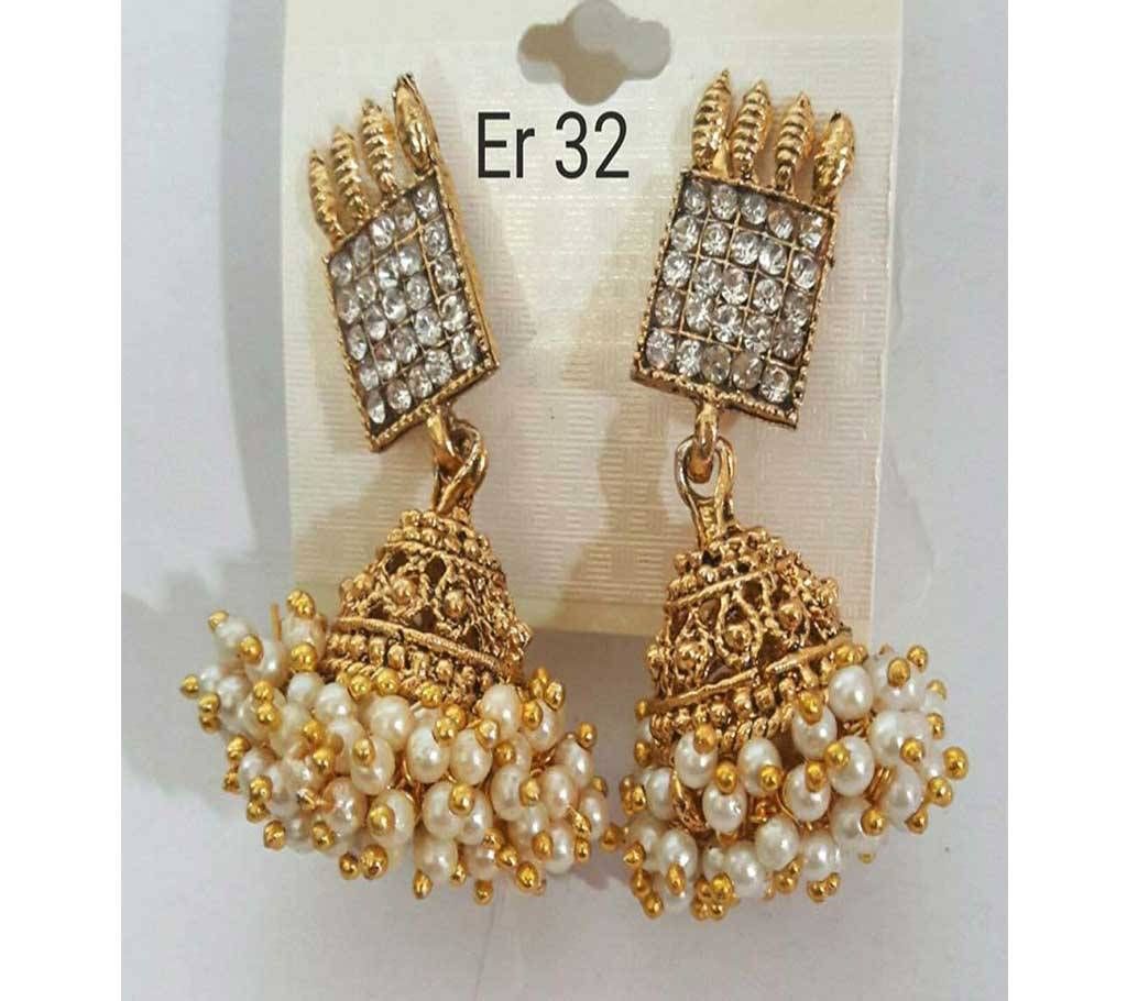 Indian Artificial pearl earrings