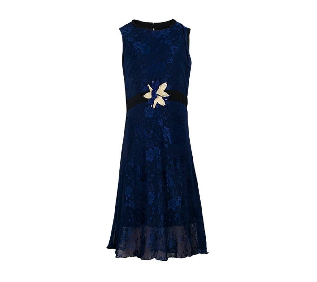 Winner Girls Frock - 43594 - NAVY 
	
	
	
	
	
	
	
	
	
	
