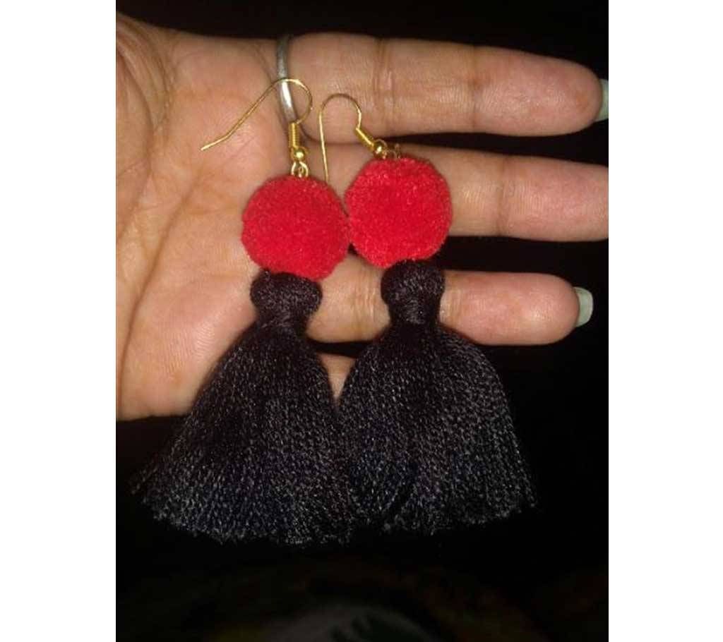 Cotton Thread Pom Pom earrings