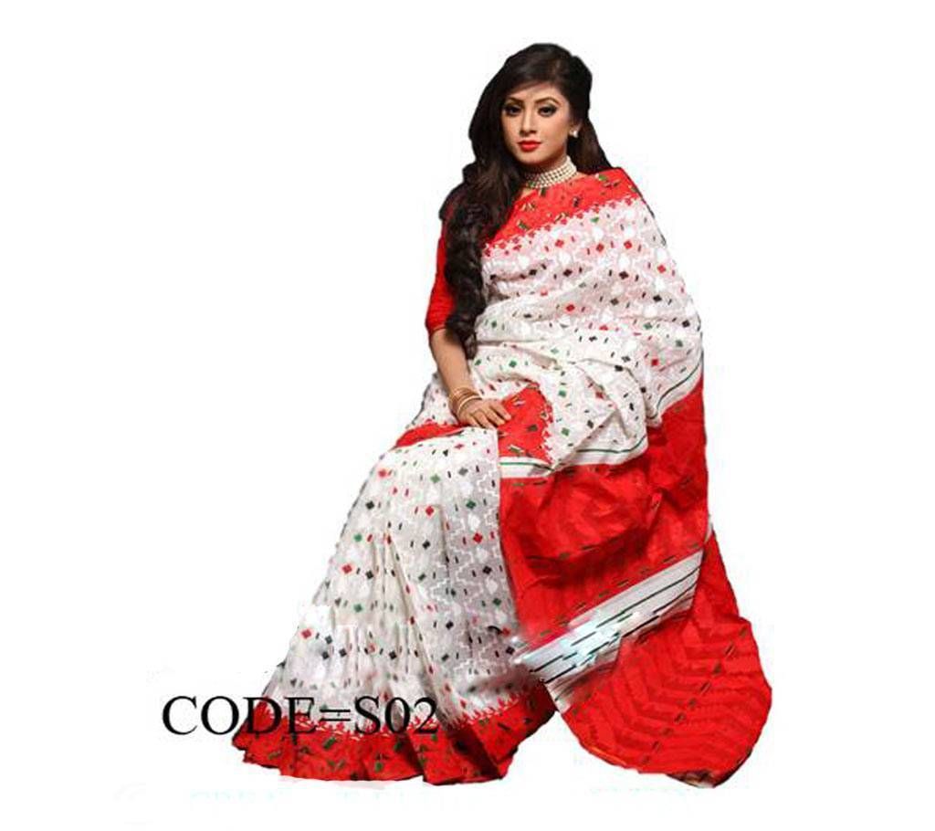 Boishakhi Hand Printed Cotton Sari