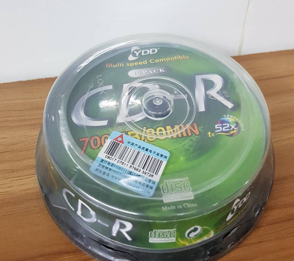 10 Pieces YDD CD-R With Cake Box