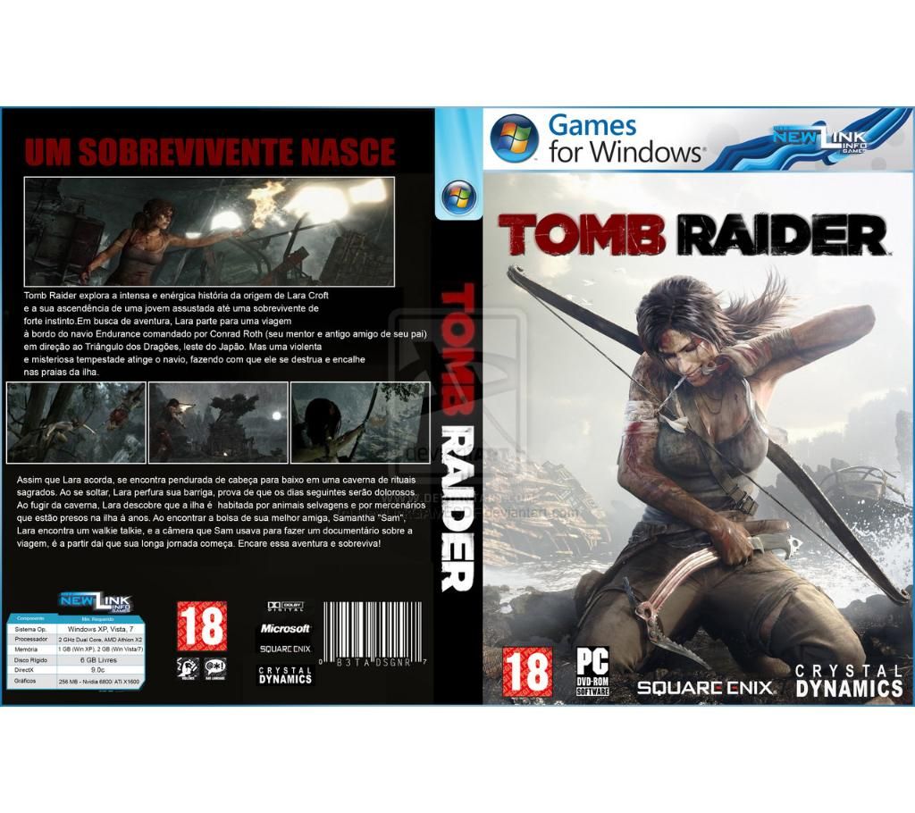 Tomb Rider PC Game DVD