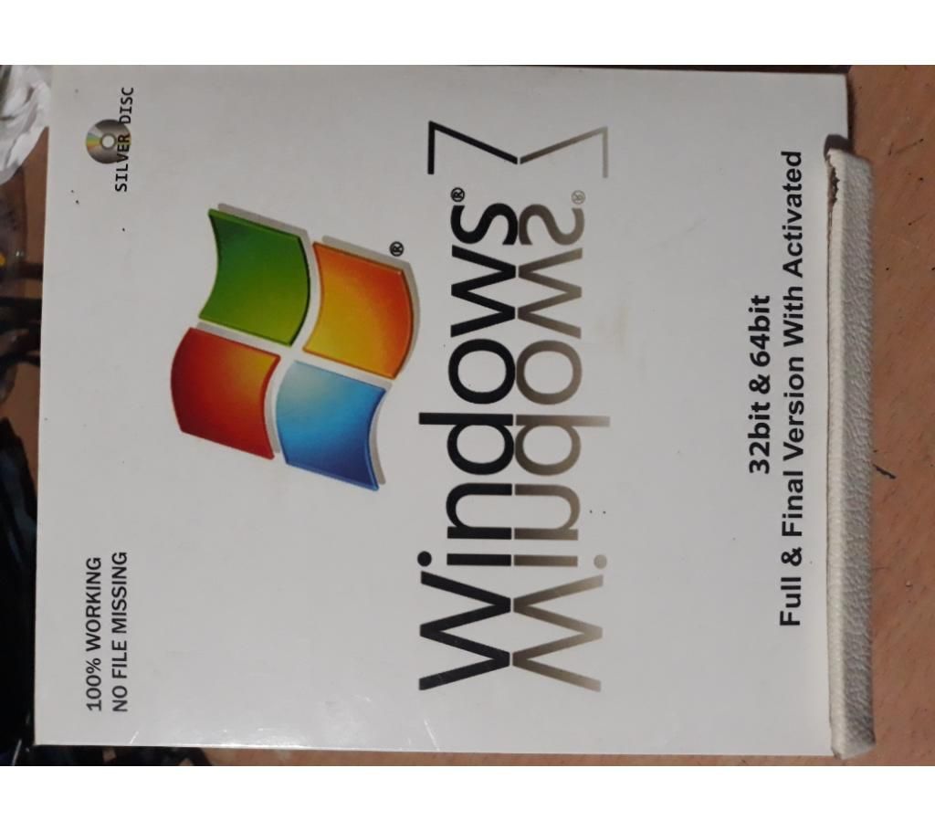 Operating System Windows 7 Original Silver Disk