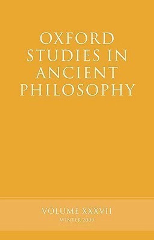 Oxford Studies in Ancient Philosophy Volume 37  (English, Hardcover, unknown)