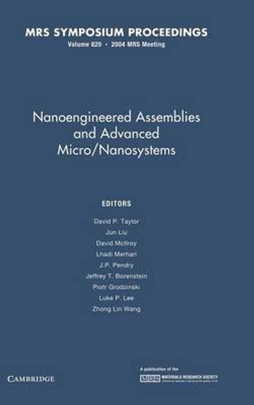 Nanoengineered Assemblies and Advanced Micro/Nanosystems: Volume 820  (English, Hardcover, unknown)