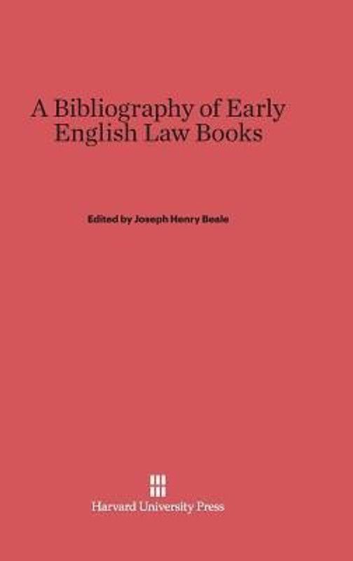 A Bibliography of Early English Law Books  (English, Hardcover, unknown)