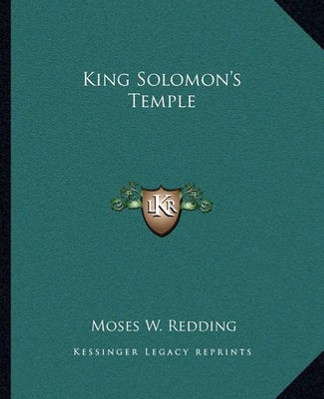King Solomon's Temple  (English, Paperback, Redding Moses Wolcott)
