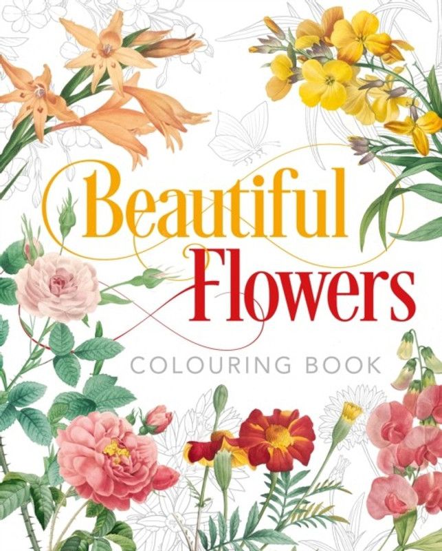 Beautiful Flowers Colouring Book  (English, Paperback, Gray Peter)