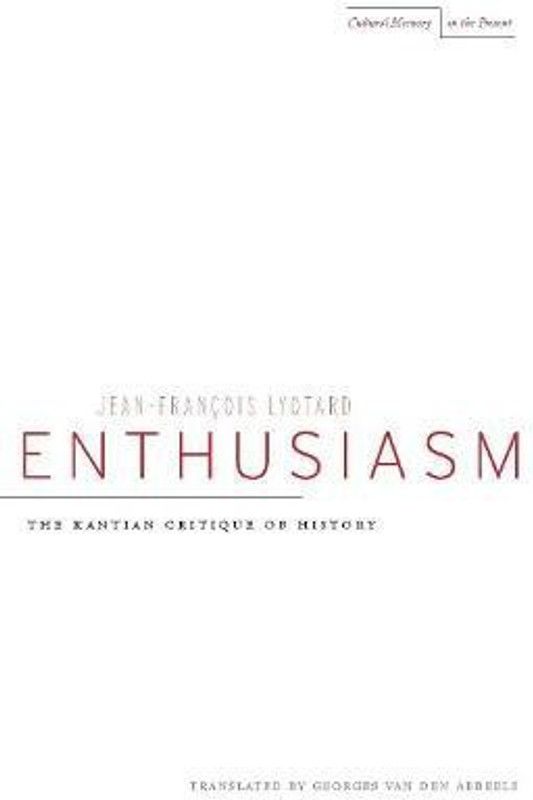 Enthusiasm  (English, Paperback, Lyotard Jean-Francois)