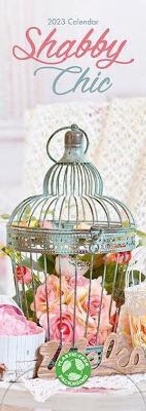 Shabby Chic 2023 Slim Calendar  (English, Calendar, unknown)