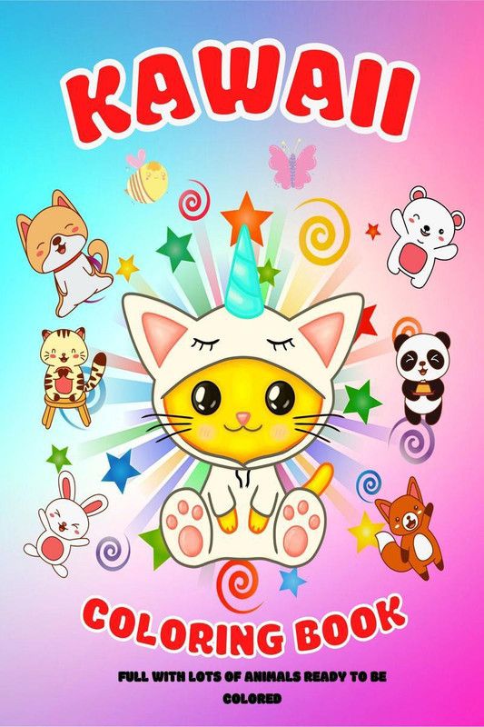 Kawaii Coloring Book  (English, Paperback, Wilfrid Stone)