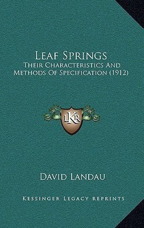 Leaf Springs  (English, Paperback, unknown)