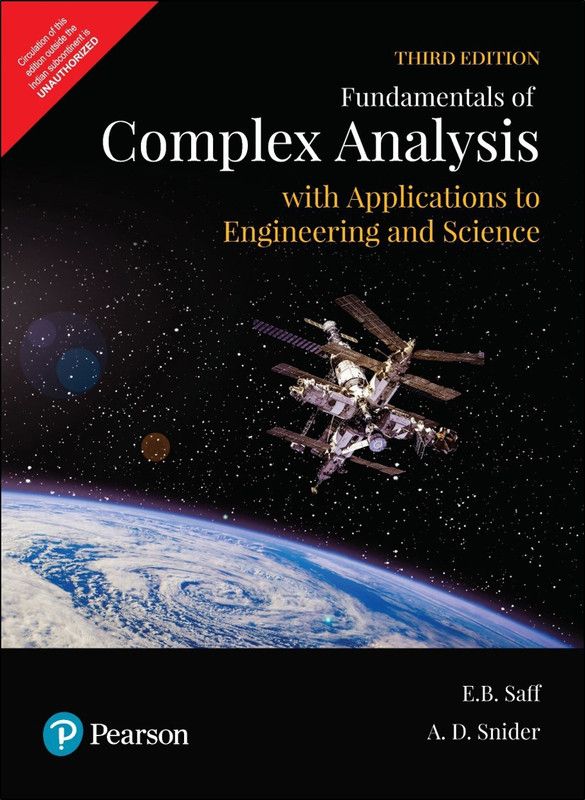 Fundamentals of Complex Analysis | Applications to Engineering and Science | Third Edition | By Pearson  (English, Paperback, Edward Saff, Arthur D. Snider)