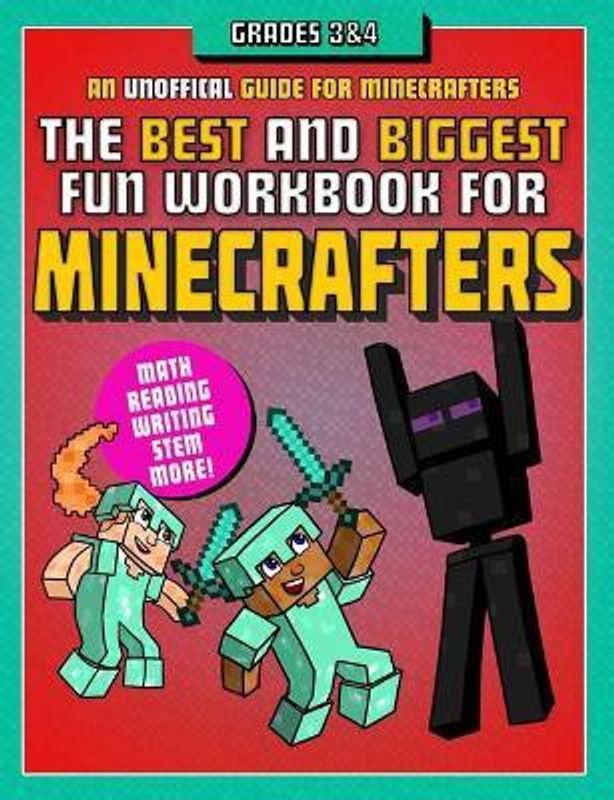 The Best and Biggest Fun Workbook for Minecrafters Grades 3 & 4  (English, Paperback, Sky Pony Press)