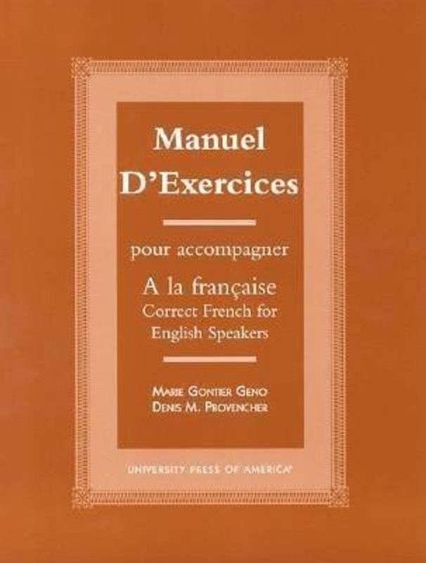 Manuel d'exercices  (English, Paperback, Geno Marie Gontier)