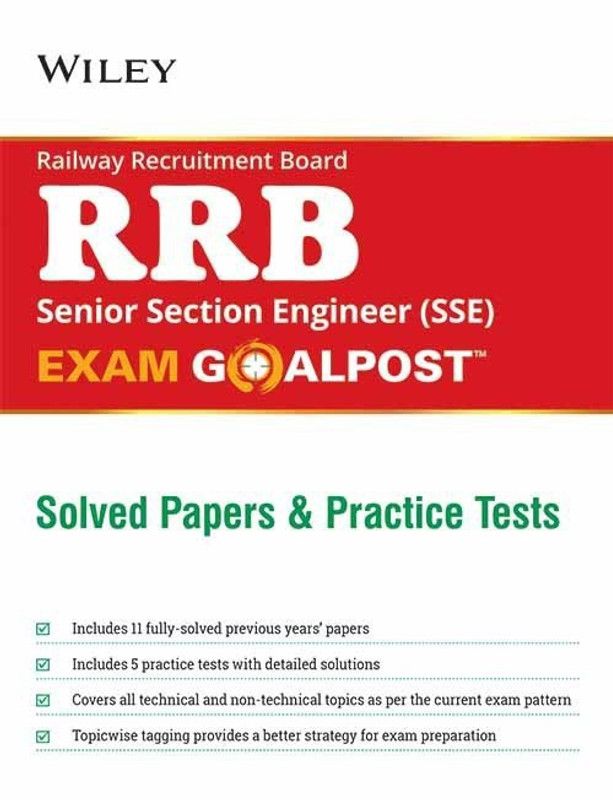 Wiley'S Railway Recruitment Board (Rrb) Senior Section Engineer (SSE) Exam Goalpost, Solved Papers a  (English, Paperback, unknown)