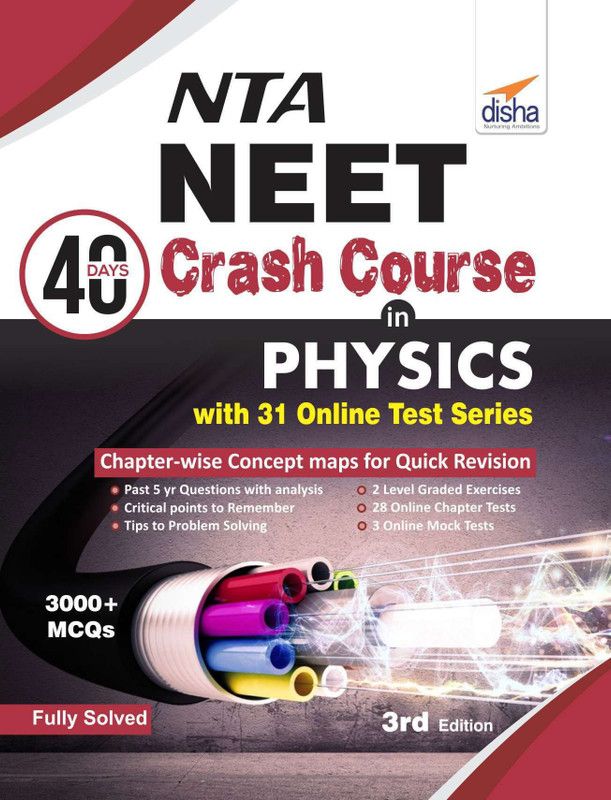 Nta Neet 40 Days Crash Course in Physics with 31 Online Test Series - 3000+ MCQs 3 Edition  (English, Paperback, unknown)