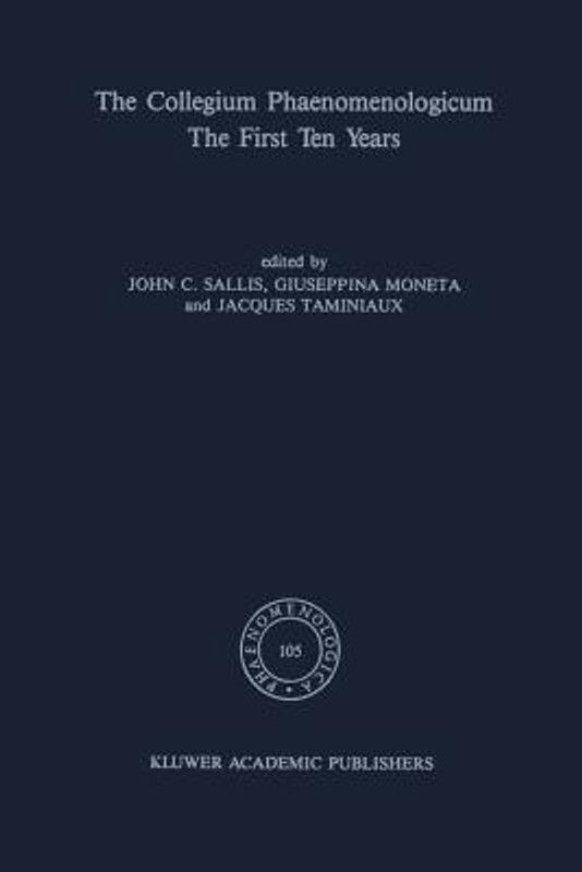 The Collegium Phaenomenologicum, The First Ten Years  (English, Paperback, unknown)