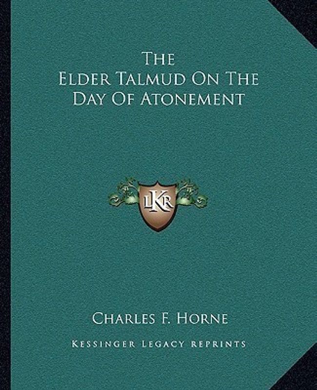 The Elder Talmud on the Day of Atonement  (English, Paperback, unknown)