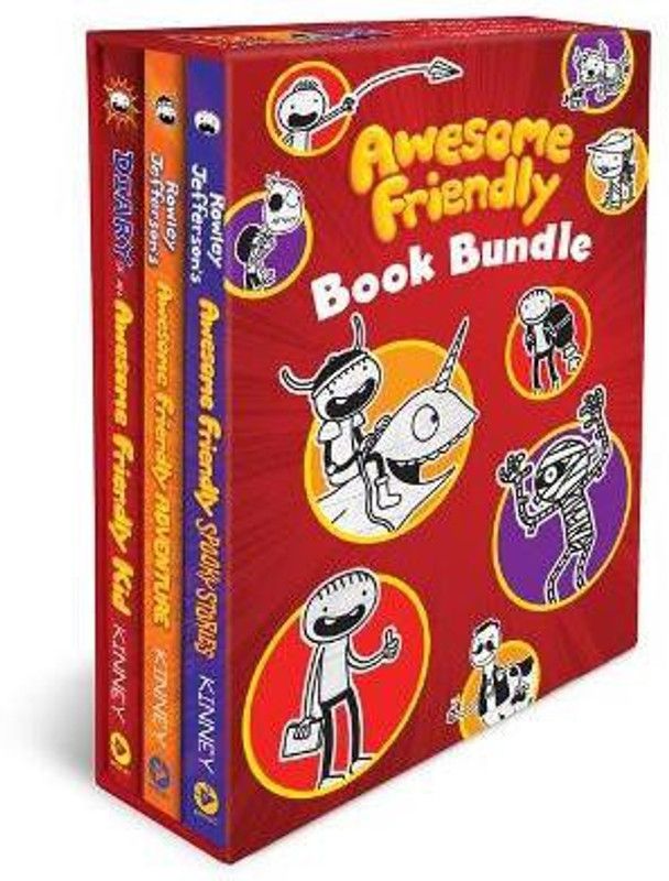 Awesome Friendly Book Bundle  (English, Mixed media product, Kinney Jeff)