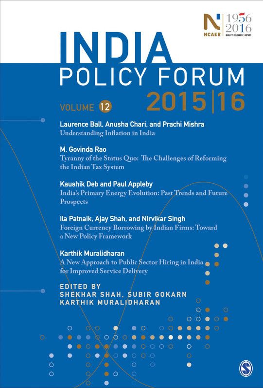 India Policy Forum 2015-16 - Volume 12  (English, Paperback, unknown)
