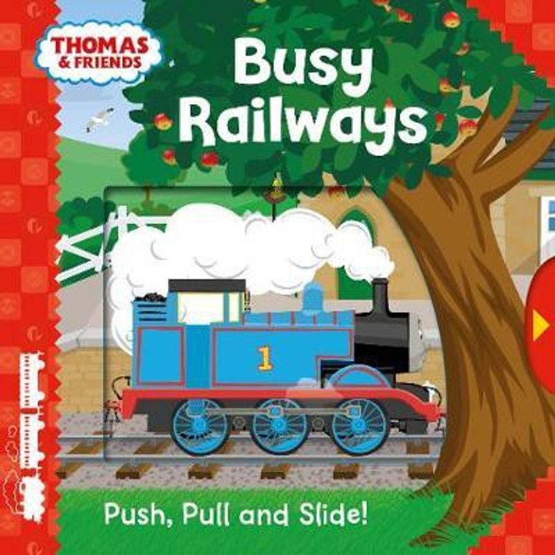 Thomas & Friends: Busy Railways (Push Pull and Slide!)  (English, Hardcover, Farshore)