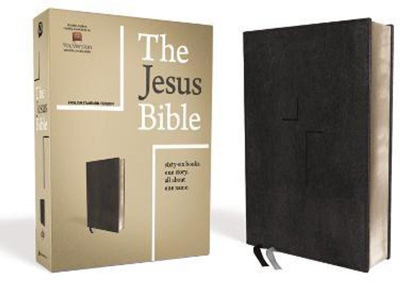 The Jesus Bible, ESV Edition, Leathersoft, Black  (English, Leather / fine binding, unknown)