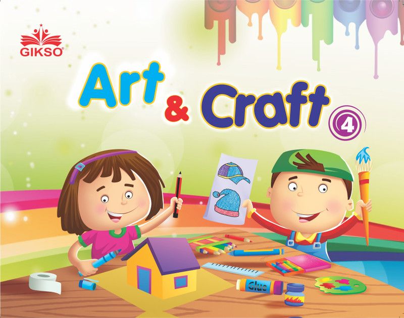 Gikso Art and Craft Book - 4 Activity Book for Kids Age 6 to 10 Years Old Includes Colouring Activities  (English, Paperback, GIKSO)