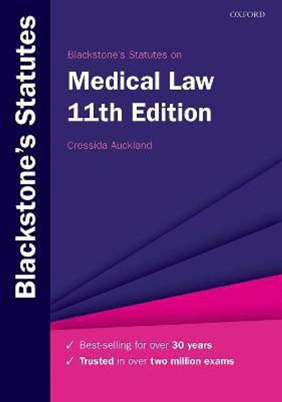 Blackstone's Statutes on Medical Law  (English, Paperback, unknown)