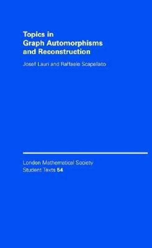 Topics in Graph Automorphisms and Reconstruction  (English, Hardcover, Lauri Josef)
