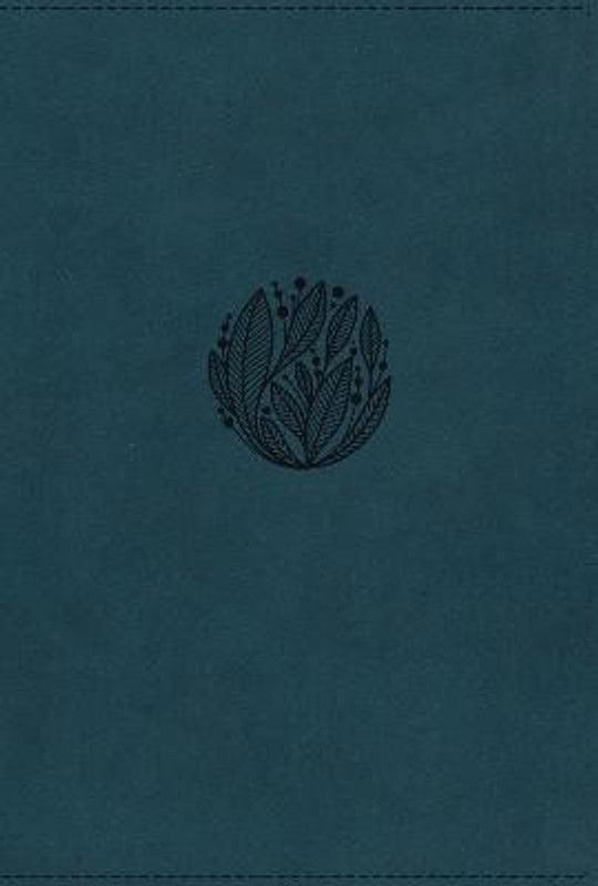 NIV, Thinline Reference Bible, Large Print, Leathersoft, Teal, Red Letter, Thumb Indexed, Comfort Print  (English, Leather / fine binding, Zondervan)