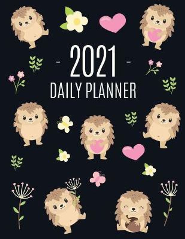 Cute Hedgehog Daily Planner 2021  (English, Paperback, Press Feel Good)