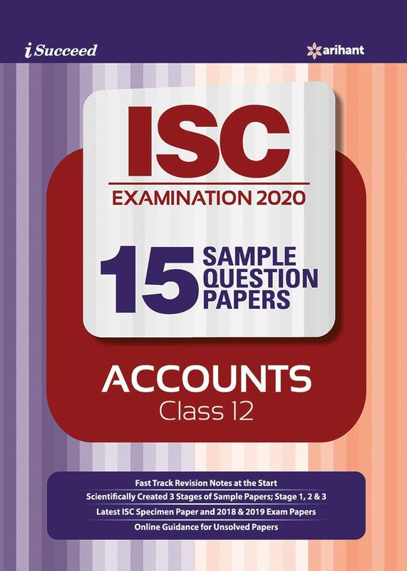 i-succeed 15 Question Sample Papers ISC accounts class 12 2019-2020  (English, Paperback, unknown)