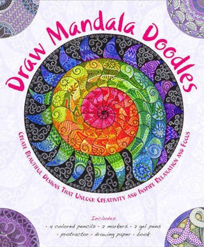 Draw Mandala Doodles  (English, Kit, Carolyn Scrace)