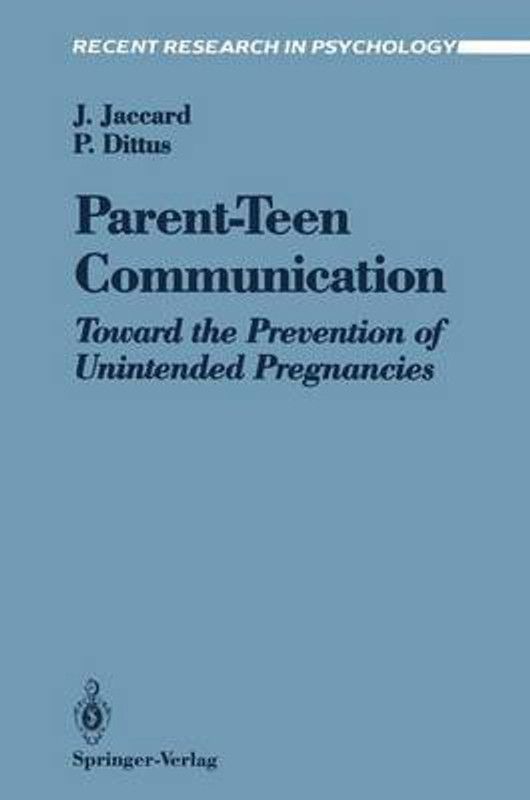 Parent-Teen Communication  (English, Paperback, Jaccard James)