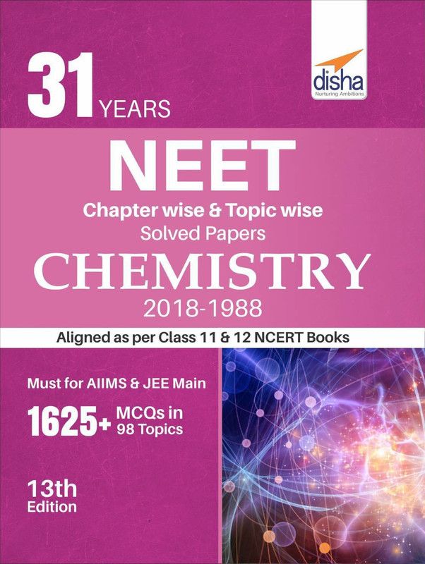 31 Years Neet Chapter-Wise & Topic-Wise Solved Papers Chemistry (2018 - 1988)  (English, Paperback, unknown)