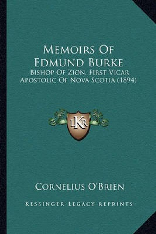 Memoirs Of Edmund Burke  (English, Paperback, O'Brien Cornelius)