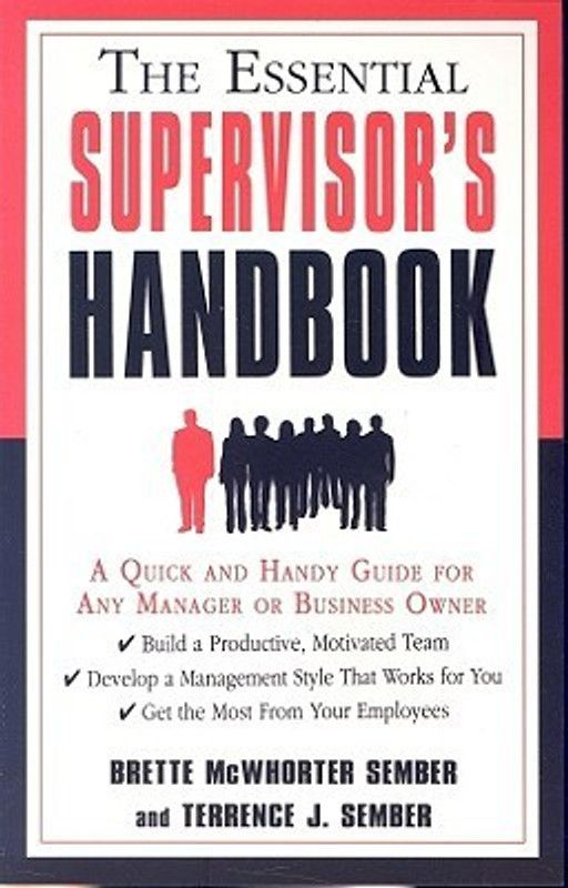 The Essential Supervisor's Handbook  (English, Paperback, Sember Brette McWhorter)