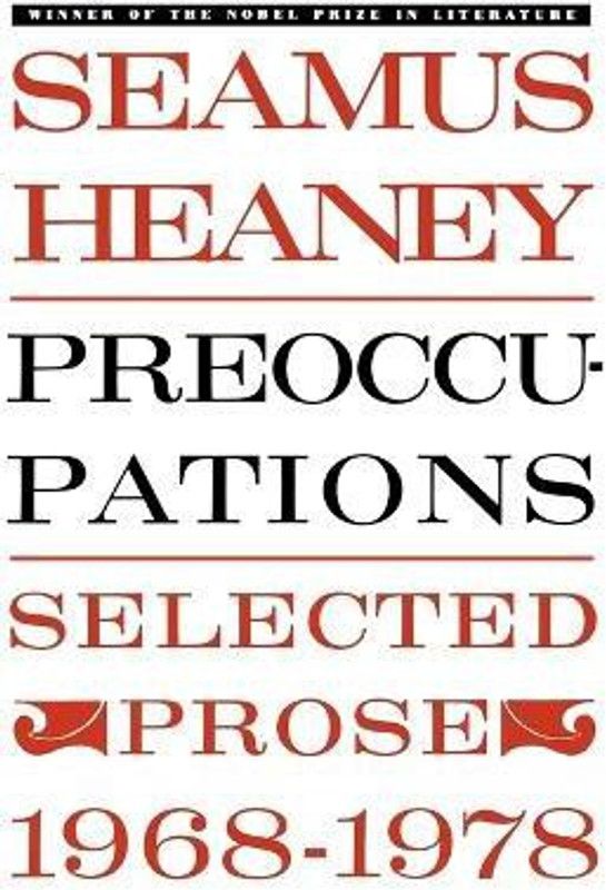 Preoccupations  (English, Paperback, Heaney Seamus)