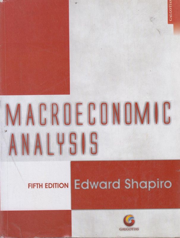Macroeconomic Analysis 5/e  (English, Paperback, Shapiro E)