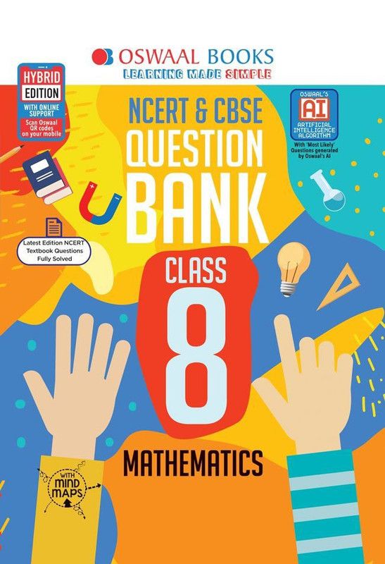 Oswaal NCERT & CBSE Question Bank Class 8 Mathematics Book (For 2023 Exam)  (English, Paperback, unknown)