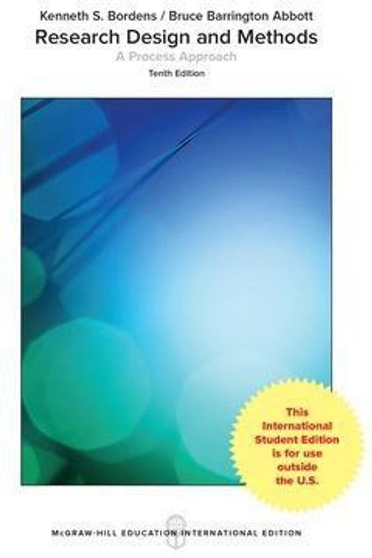 Research Design and Methods: A Process Approach  (English, Paperback, Bordens Kenneth)