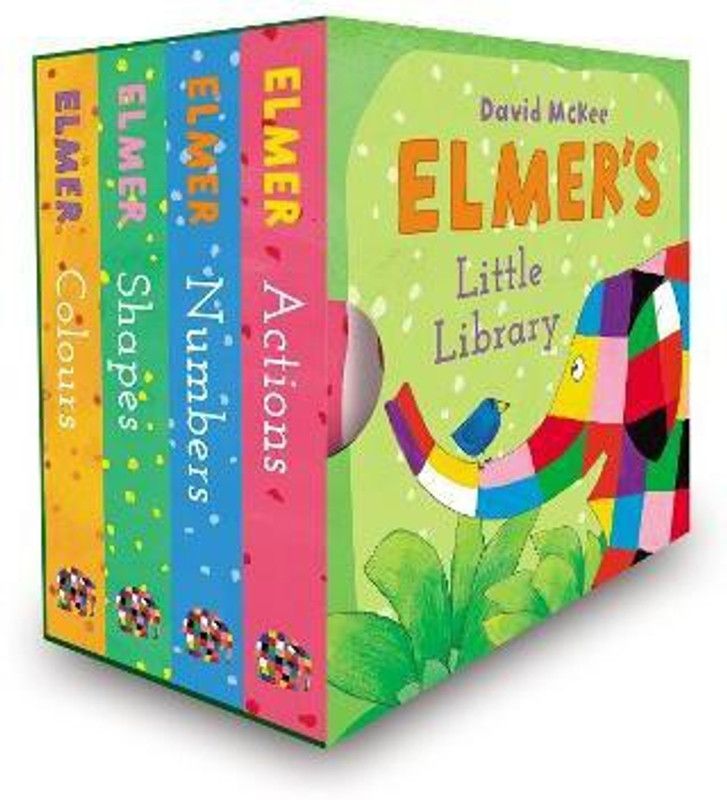 Elmer's Little Library  (English, Board book, McKee David)