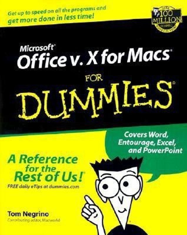 Microsoft Office v.X for Macs For Dummies  (English, Paperback, Negrino Tom)