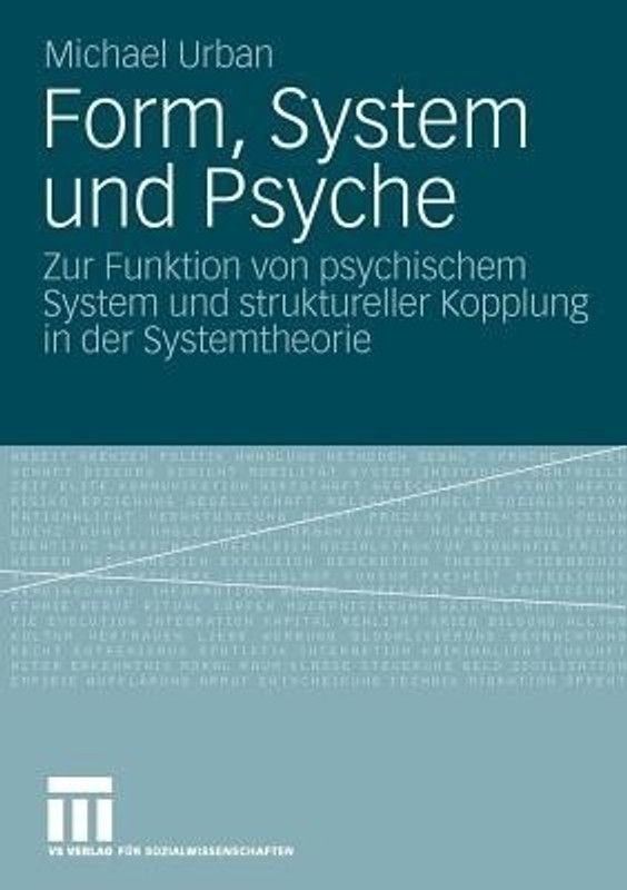 Form, System Und Psyche  (German, Paperback, Urban Michael Dr)