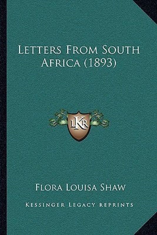 Letters From South Africa (1893)  (English, Paperback, Shaw Flora Louisa)