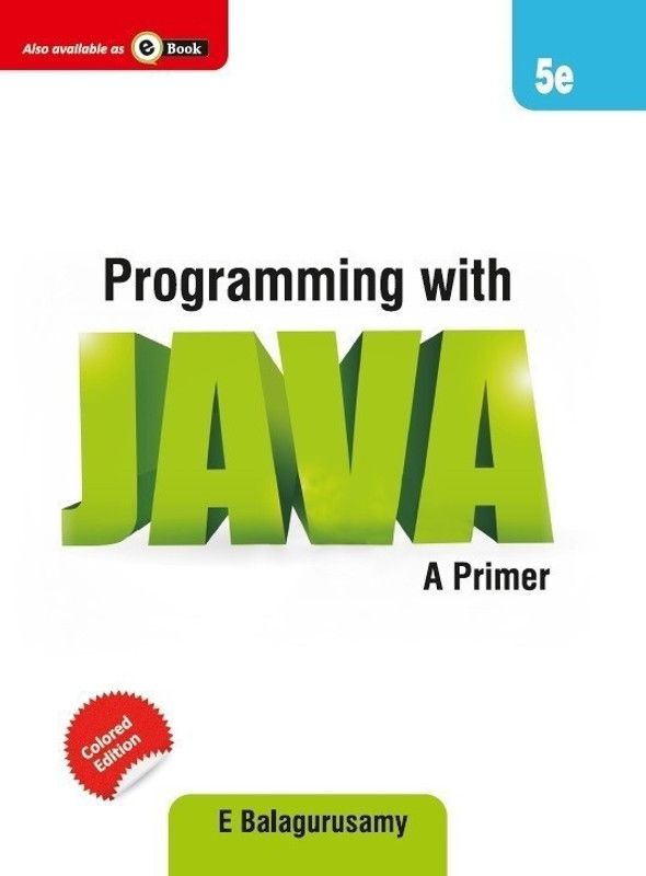 Programming in Java, 5e  (English, Paperback, Balagurusamy)