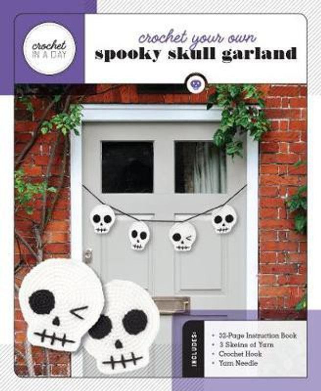 Crochet Your Own Spooky Skull Garland  (English, Kit, Galusz Katalin)
