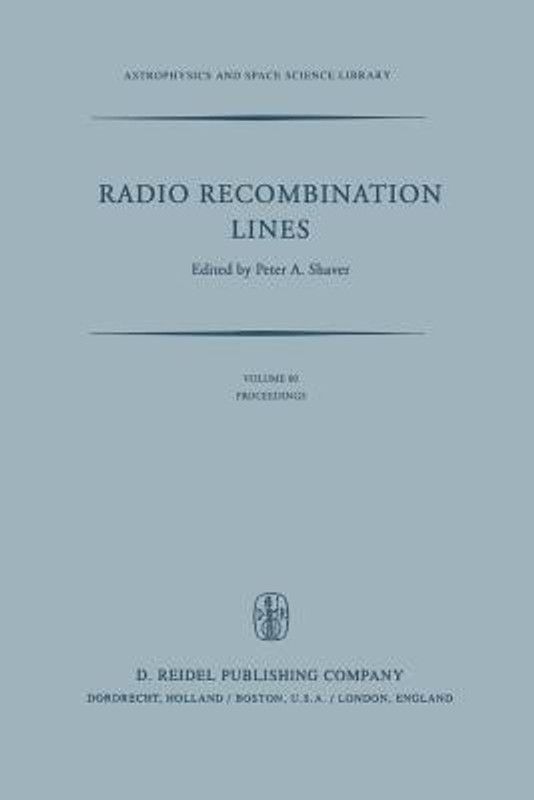 Radio Recombination Lines  (English, Paperback, unknown)